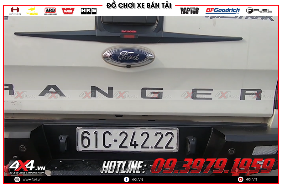 Tư vấn thay cản sau của hãng Hamer lên cho xe Bán tải cực ngầu