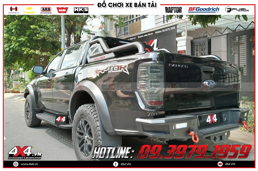 Tư vấn thay cản sau của hãng Hamer lên cho xe Ranger Raptor 2020 2021 cực ngầu