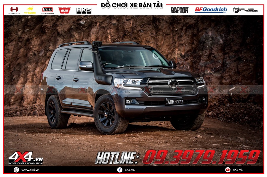 Lắp ống thở cho xe Toyota Hilux 2020 cực chất tại 4x4