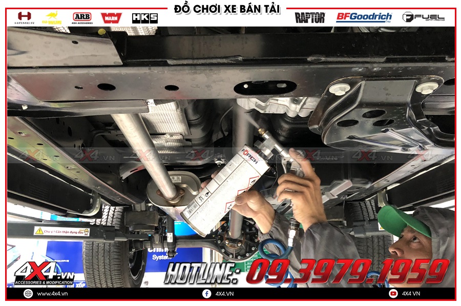 Khuyến mại phủ gầm giá rẻ nhất dành cho xe Toyota Hilux